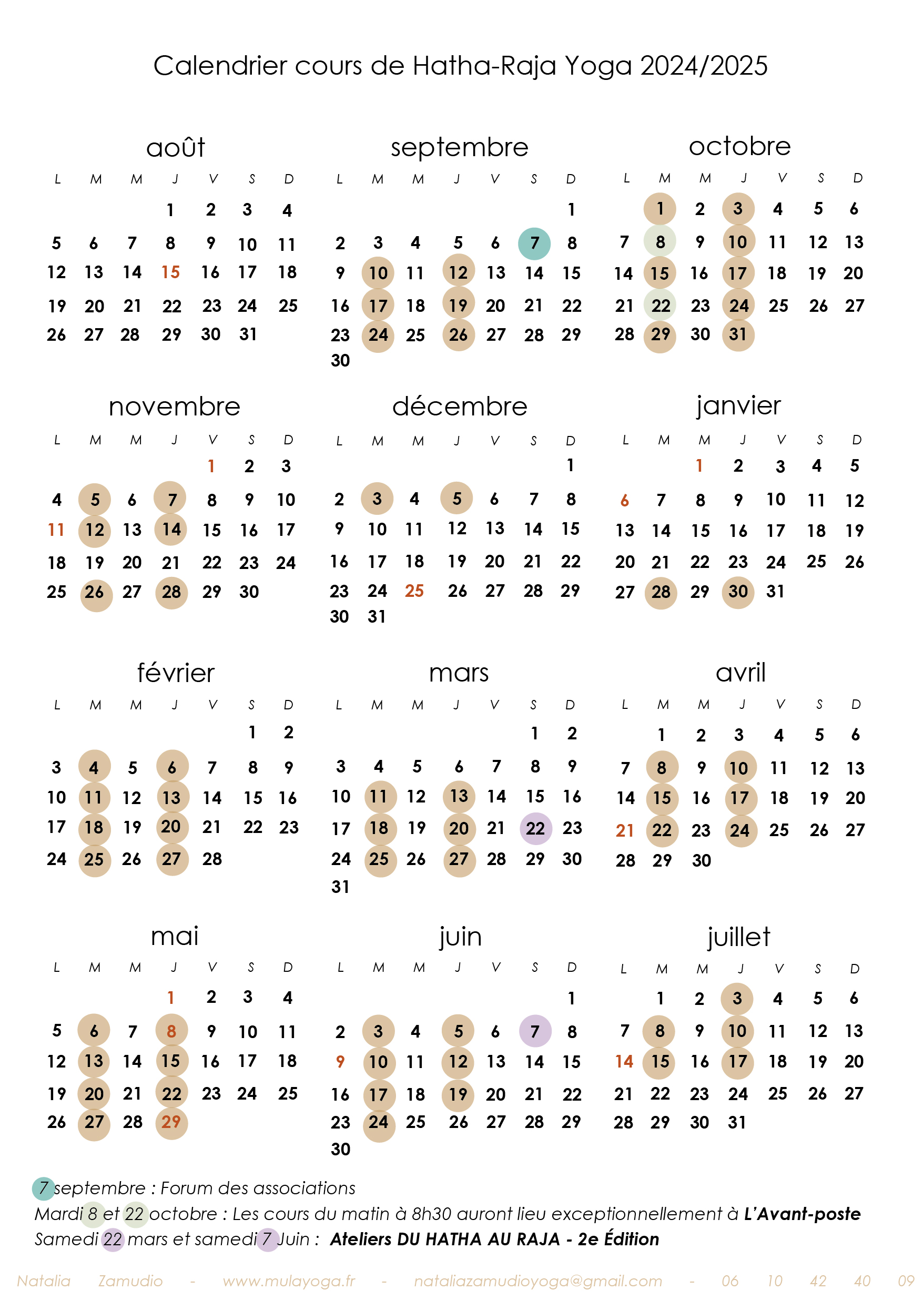 calendrier